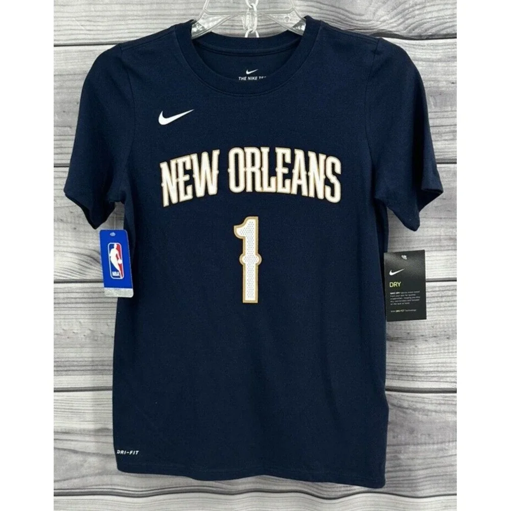 THE NIKE TEE NBA NEW ORLEANS PELICANS ZION WILLIAMSON T SHIRT Youth‎ Boy Medium